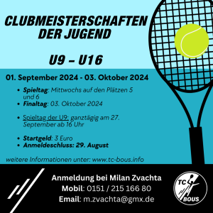 Clubmeisterschaften Jugend 2024